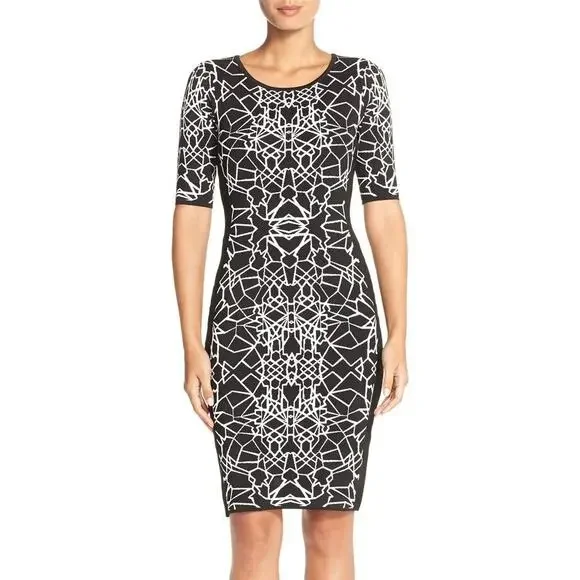 Adrianna Papell Dresses Adrianna Papell Dress Black And White